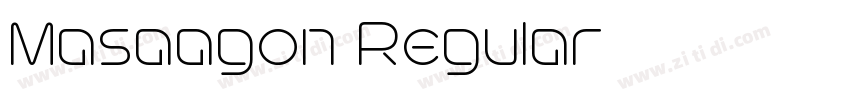 Masaagon Regular字体转换 Masaagon Regular字体转换